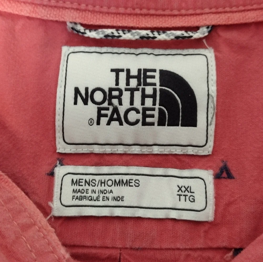The North Face Cotton Raspberry Teepee Print Casual Button Down Shirt Sz XXL - Picture 11 of 14